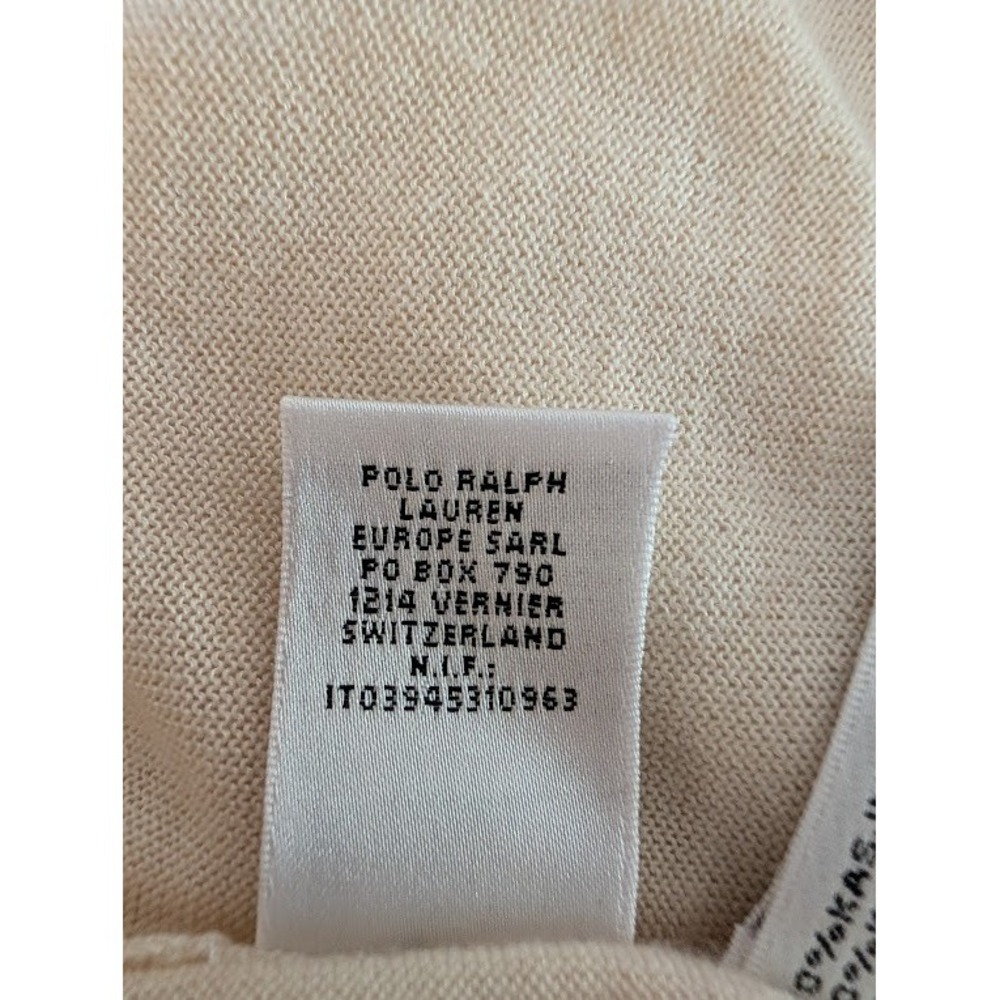 Ralph Lauren Cream Cashmere Silk Knit Scoop Neck Tank Top Large Womens - Picture 8 of 9